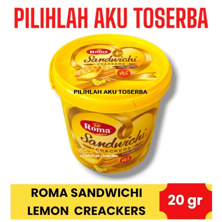 

Roma SANDWICHI LEMON kemasan JAR / EMBER - ( HARGA 1 JAR )