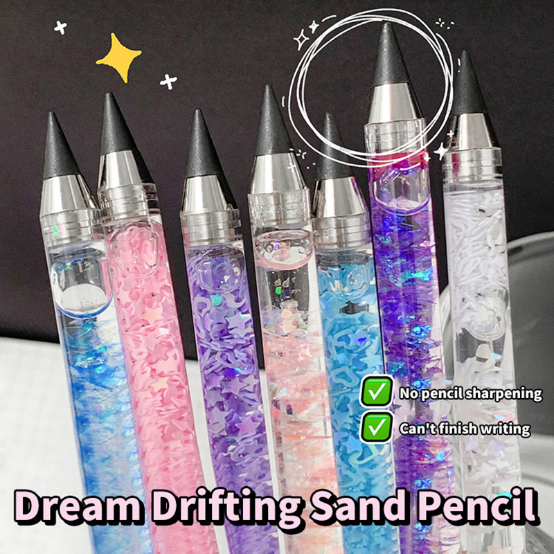 

1Pc Kawaii Unlimited Writing Pencil No Ink Pen School Supplies Stationery Art Infinite Funny Pencils For Children