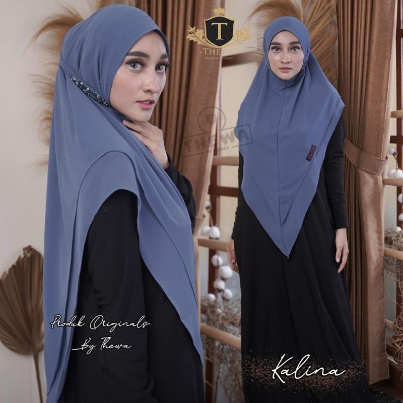 COD THEWA - HIJAB | KERUDUNG | KHIMAR | BERGO | “KALINA PAYET” Lancip 2 LAYER
