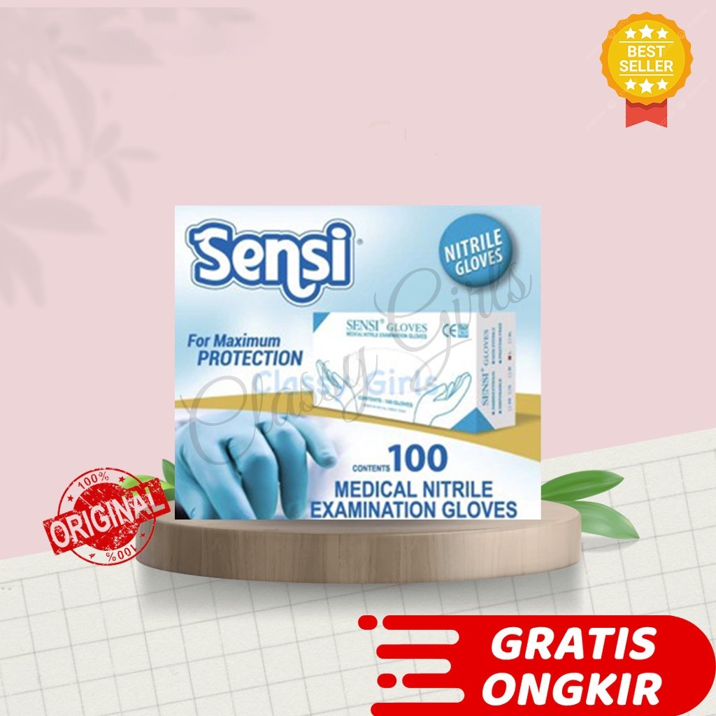 SARUNG TANGAN NITRILE SENSI GLOVES NITRILE