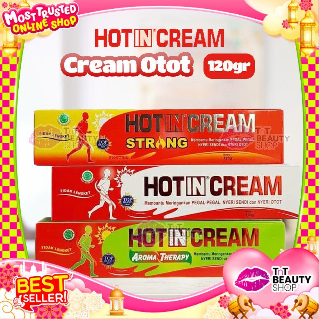 HOT IN CREAM 120gr Cream Pegal, Nyeri Sendi, Nyeri Otot Hot in Cream Strong Aroma Terapy  | TnT Beau