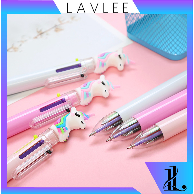 

LAVLEE - S5617 Pena Unicorn Multicolor 6 Warna / Pena Mekanik 6 Warna Karakter Unicorn Moon / Pulpen Unicorn Lucu / Alat Tulis Kerja