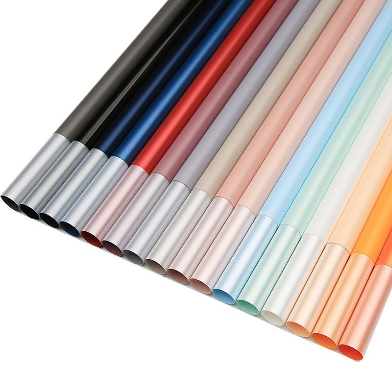 

[ 5 LEMBAR ] Kertas Bunga Cellophane Kombinasi 2 Warna Silver Flower Wrapping Paper Bi Colour 2 Silver Warna Kertas Buket Bunga ZS