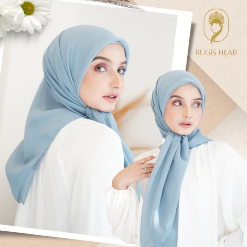 Bella Square Bugis ORIGINAL/Segi Empat Bugis Premium/Hijab Bugis Polos