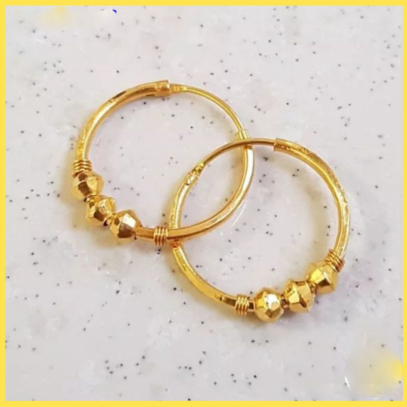 promo.....Anting emas asli kadar emas mudah 17,7 dapat surat dari toko