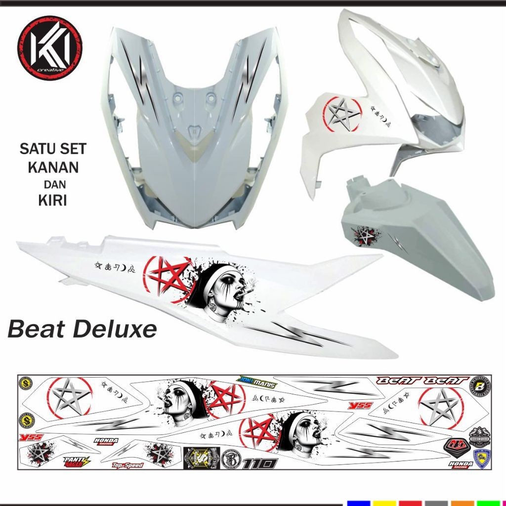 MOTIF KEREN STRIPING STICKER MOTOR BEAT DELUXE ISS 2020 2024 1