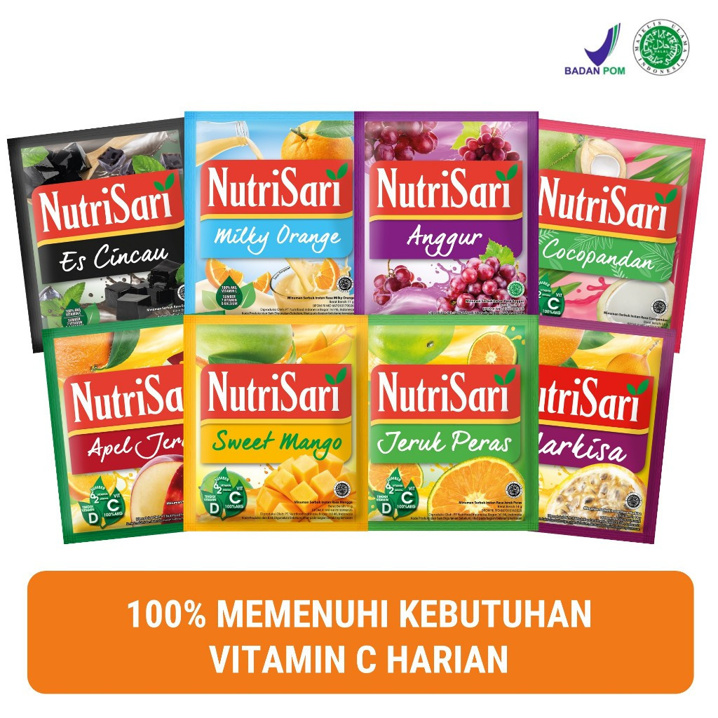 

NUTRISARI SACHET ISI 10 MINUMAN BUAH RASA VARIAN