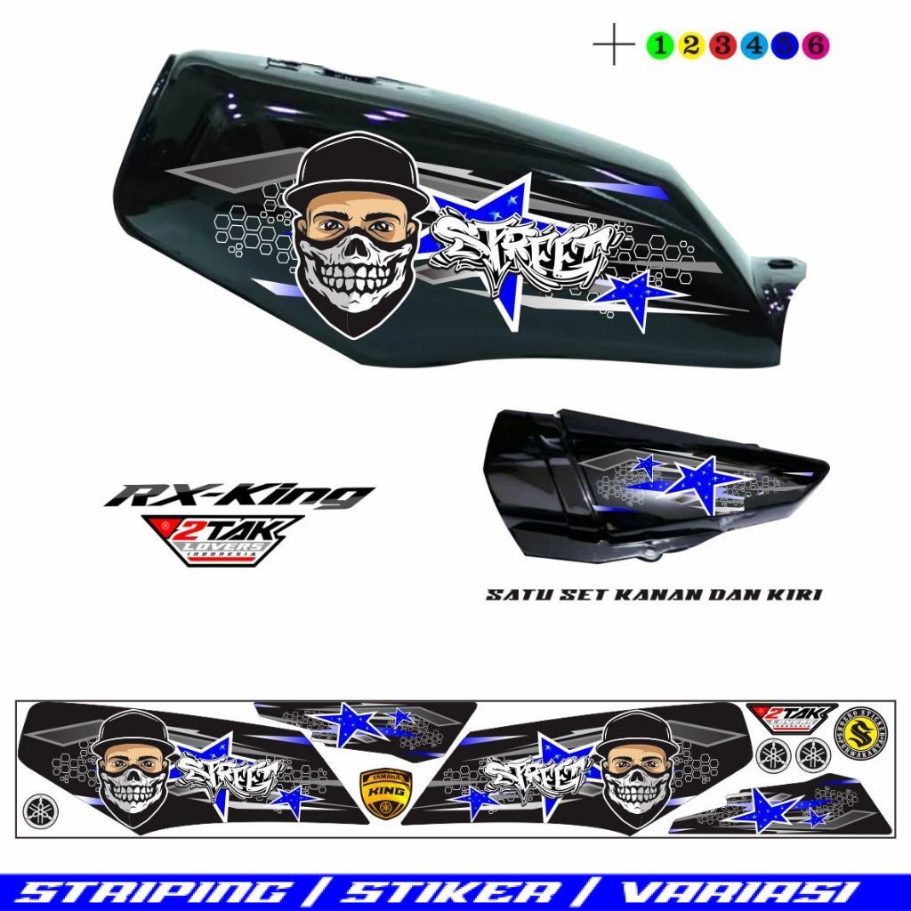 STIKER MOTOR RX KING / STIKER VARIASI RX-KING VARIASI MOTOR