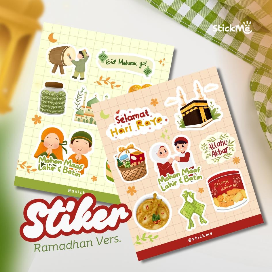 

StickMe Stiker Set Lebaran Ramadhan Hari Raya Idul Fitri Hampers Stiker Lucu Stiker Aestetic Ramadhan