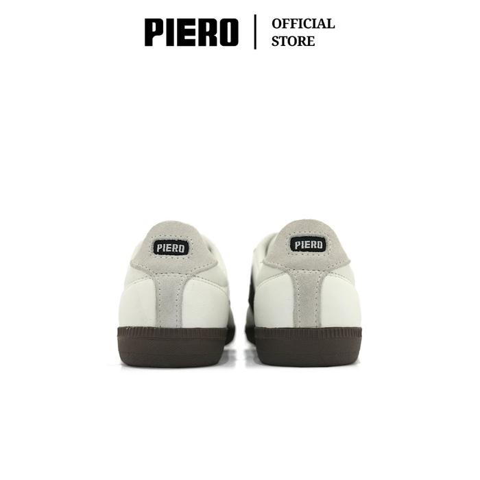 PIERO SEPATU ANAK GRAND LONDON JR PRM WHITE BLACK BROWN PIE1000196 - Off-white, 33