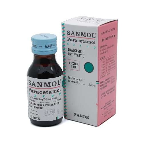 SANMOL SIRUP 60 ML / Sanmol Syrup / Sirup Sanmol / Obat penurun panas anak - FDY