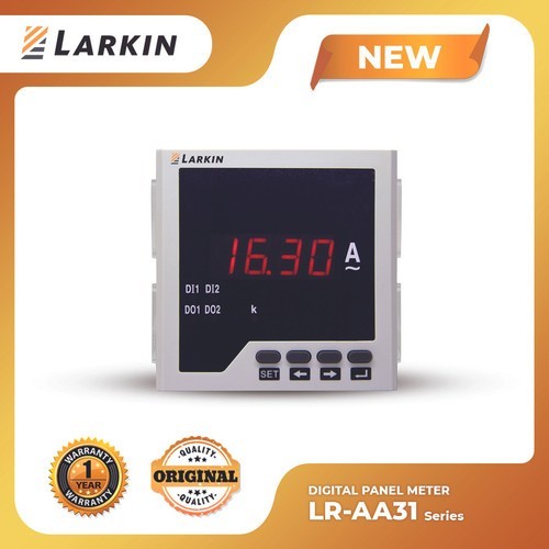 LARKIN Digital Amper Meter Untuk Panel Listrik 1P 1 Phase Ukur Arus AC Single LR-AA31 Size 96x96mm