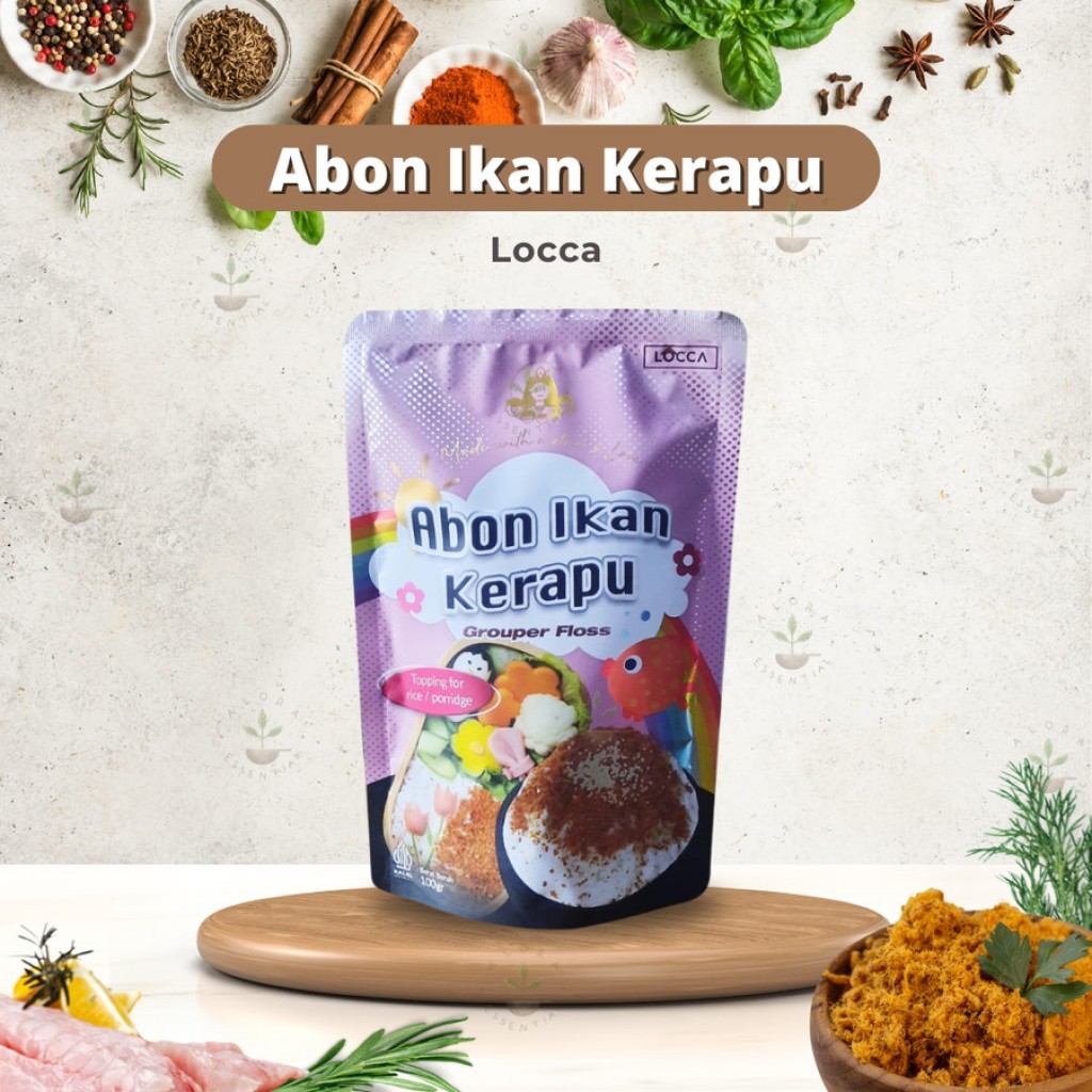 Locca Abon Ikan Kerapu 100 gram | Snack Anak | MPASI Anak