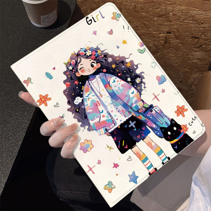 Gadis anime trendi Case tablet Xiaomi 5 11 inch 6 11 inch Redmi Pad SE 11 inch iPad Mini 4 Mini 5 7,