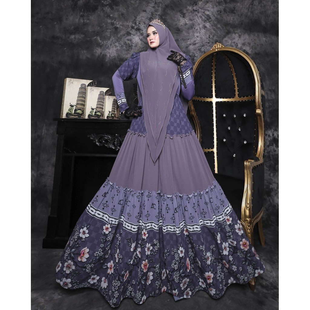 gamis syari sabian series by ac collection motif terbaru