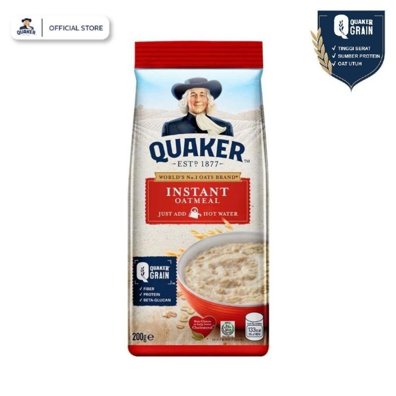 

Quaker Oatmeal Instant Reff Merah 200gr - CBY