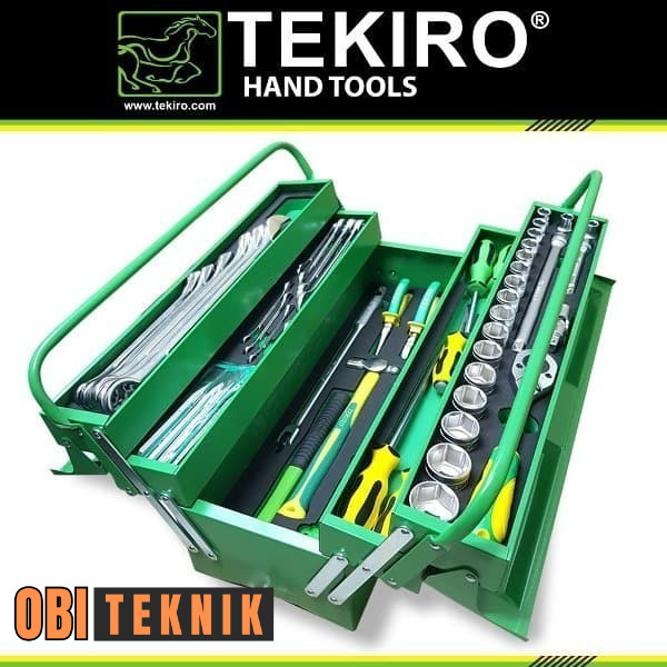 TEKIRO Tool Box Set 66 PCS – Set Alat Mekanik Lengkap untuk Profesional dan Otomotif - Obi Teknik