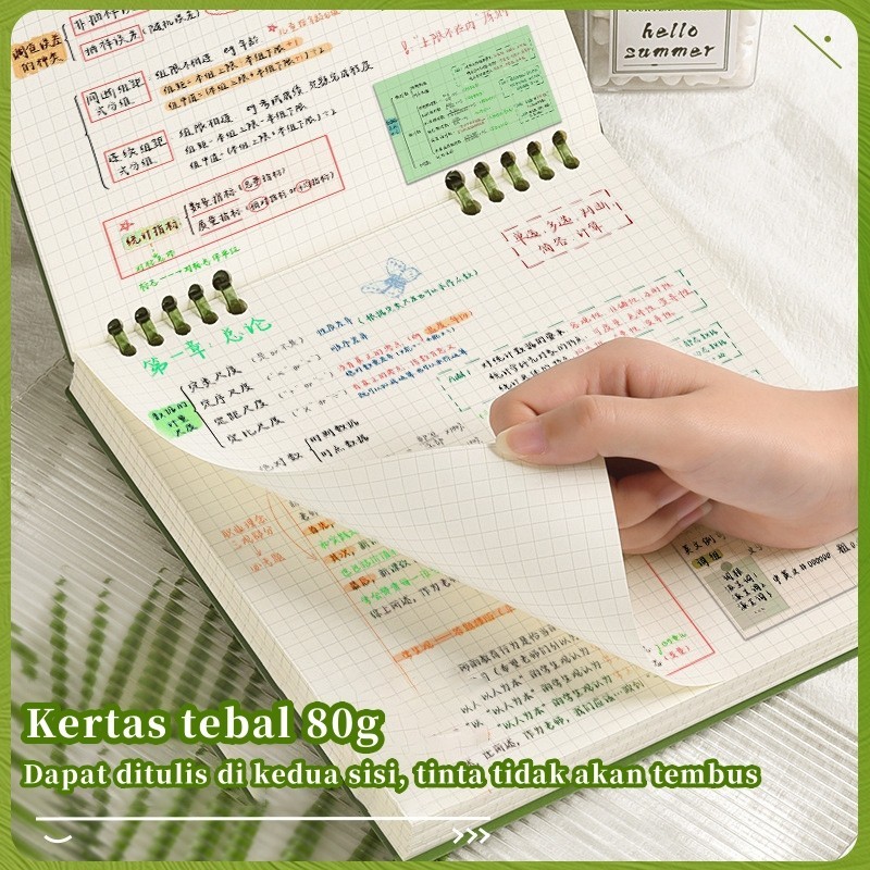 

-READY- Notebook Buku B5 Flip Vertikal/ Buku Binder B5 /Tulis Sekolah Lucu Buku Notebook Aesthetic / Binder 360 Derajat Notebook