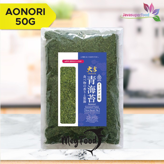 

Aonori Rumput Laut Bubuk Kasar - 50 Gram