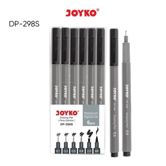 

Drawing Pen Pena Gambar Joyko DP-298S 1 Set 6 Pcs