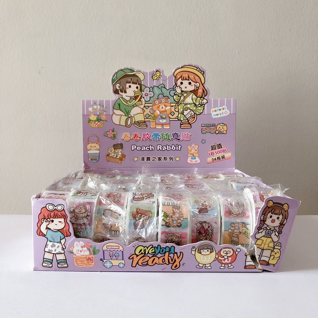 

Sticker Roll Cute Girl Daily Stiker Gulung Cute Girl Daily 500pcs