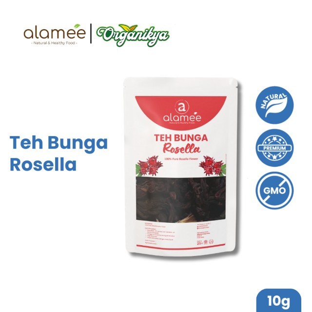 

Teh Bunga Rosella Tea Siap Saji Seduh Sehat 10gr Organic Organik Herbal Alami Teh Seduh organikya
