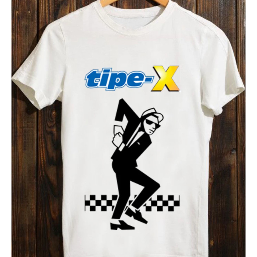 T-Shirt kaos skena Baju pria Tipe-X 8 Pria dan Wanita Clothing Boxy fit LENGAN PENDEK