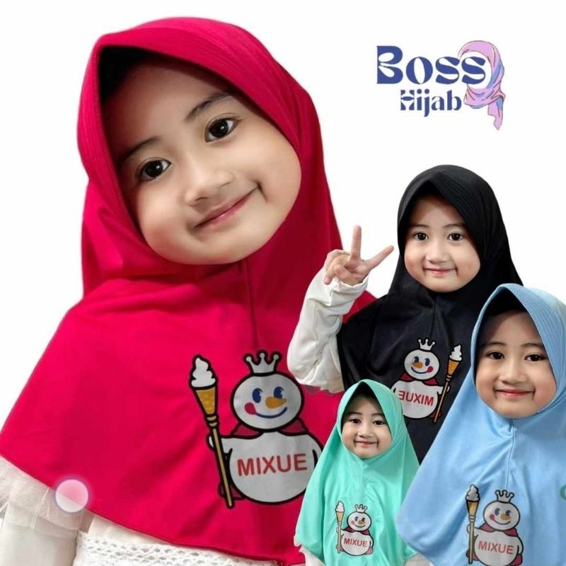 Hijab anak 3 4 5 6 tahun TK BOBA Kerudung anak hijab anak jilbab anak  kerudung anak perempuan jilba