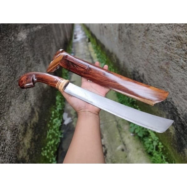 Golok Kopak Rawing Golok Betawi Baja Per siap pakai