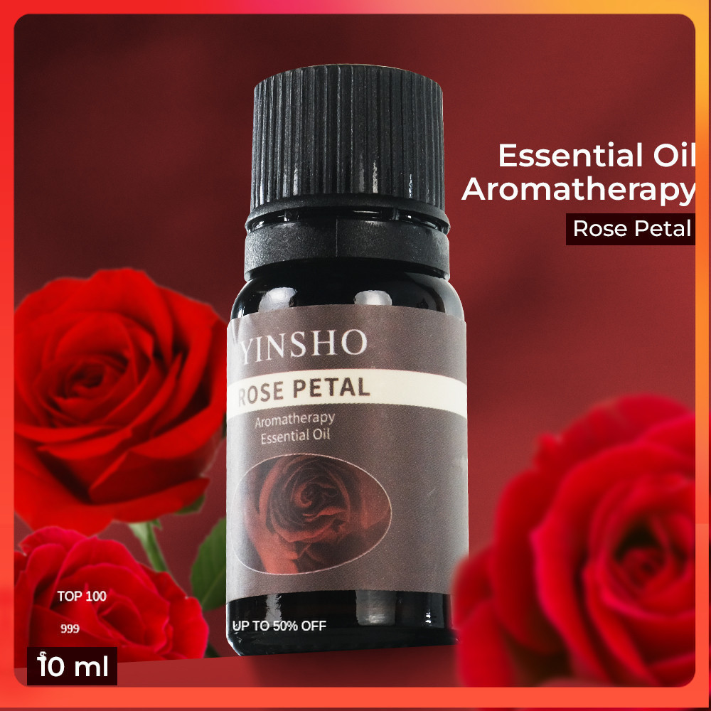 YINSHO Essential Oil Fragrance Minyak Aromatherapy 10ml Rose Petal - YS1 - Brown
