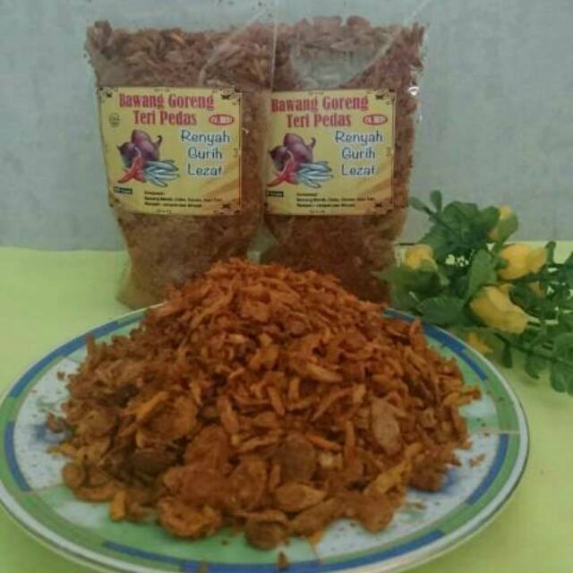 

Bawang goreng Teri pedas / goreng garem 100gr