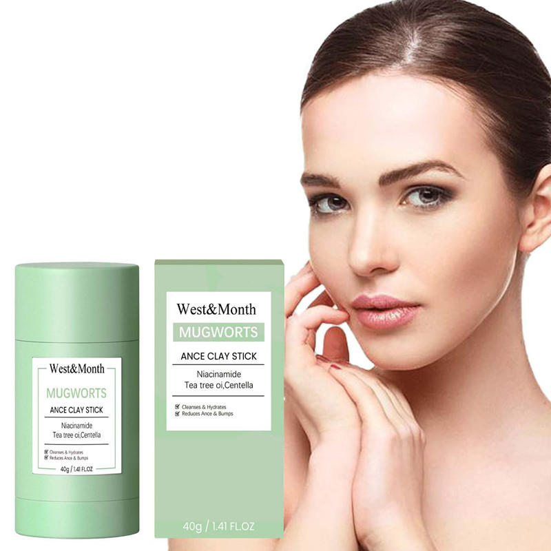 [AW]West& Month Clay Stick Mask Salicylic Acid Mask Green Mask Facial Wajah Masker Pembersih Komedo