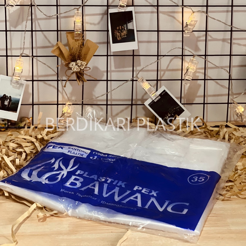 Tas Kantong Kresek Plastik Bening PEX Transparan Bawang uk 35