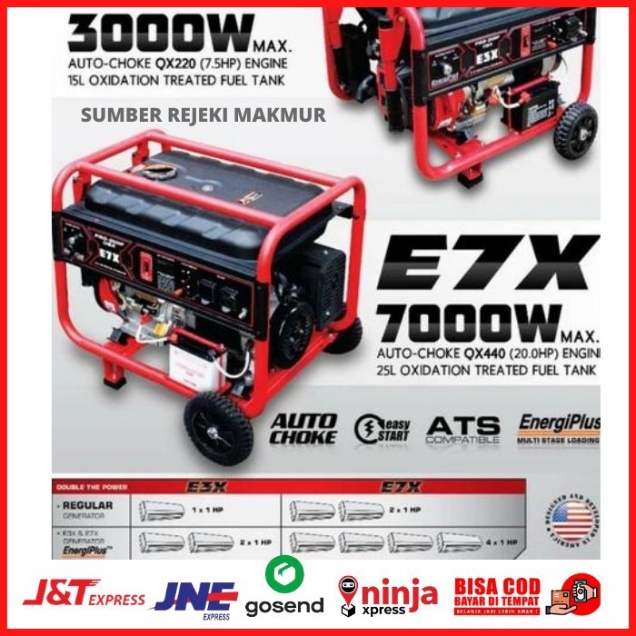 Genset Las 7000 watt PROQUIP E7X Generator 7000 watt