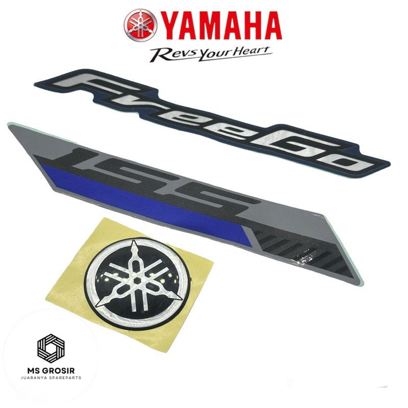 STIKER EMBLEM LOGO YAMAHA GARPUTALA 155 FREEGO ORIGINAL