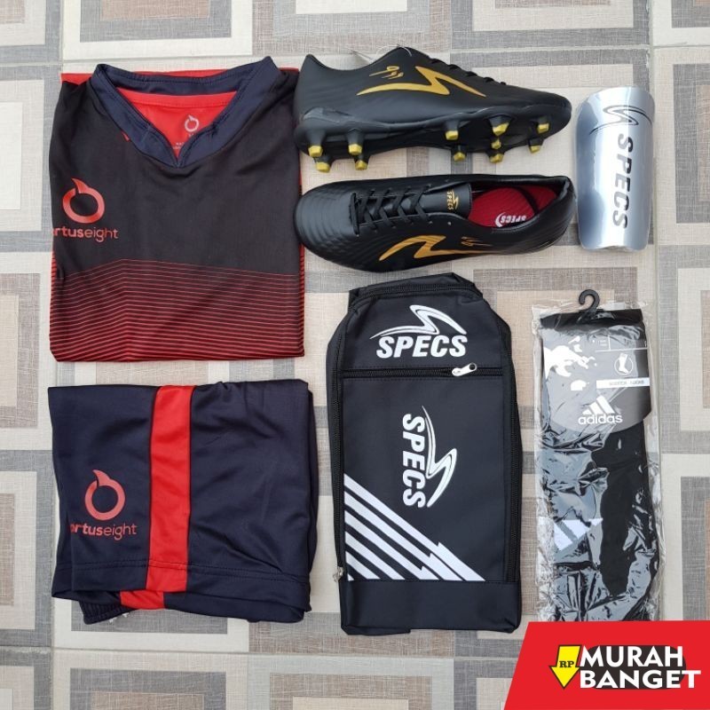 Sepatu specs keren- [COD] SEPATU SEPAK BOLA DEWASA SPECS HITAM EMAS 999 KUALITAS PREMIUM TERJANGKAU