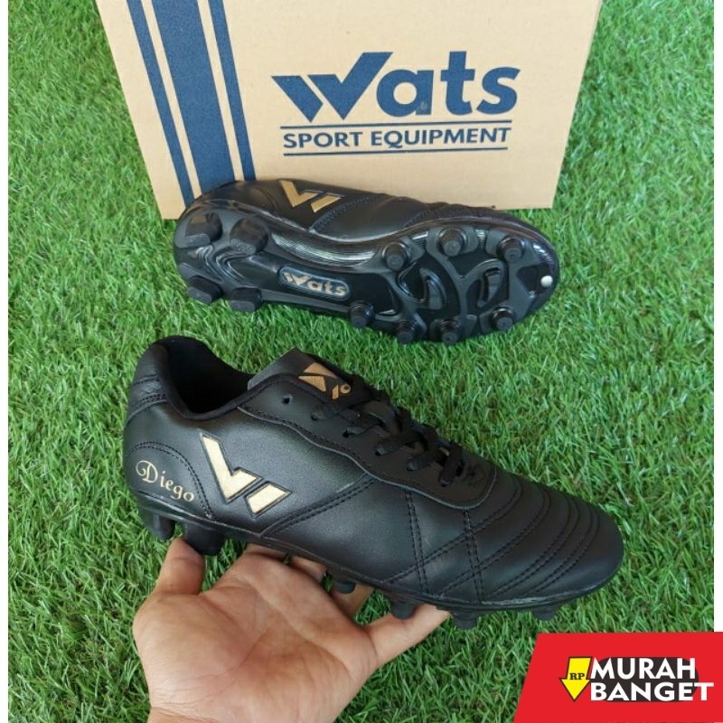 Sepatu specs keren- Sepatu bola kulit WATS Diego Original free deker dan tas
