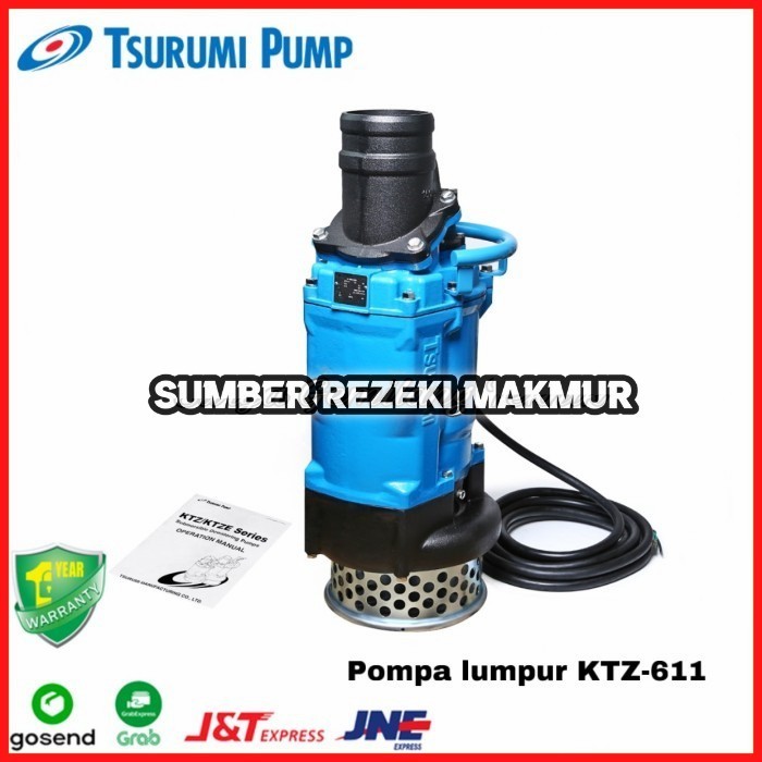 Pompa Celup Lumpur Tsurumi KTZ611 380V Pompa Celup Air Kotor KTZ 611