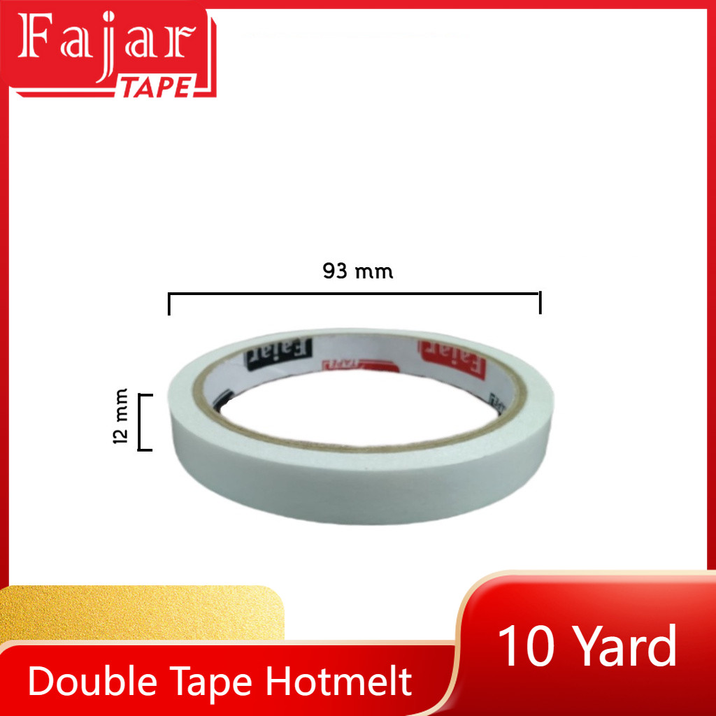 

Double Tape Hotmelt / 12mm x 10 Yard (Full Meter)