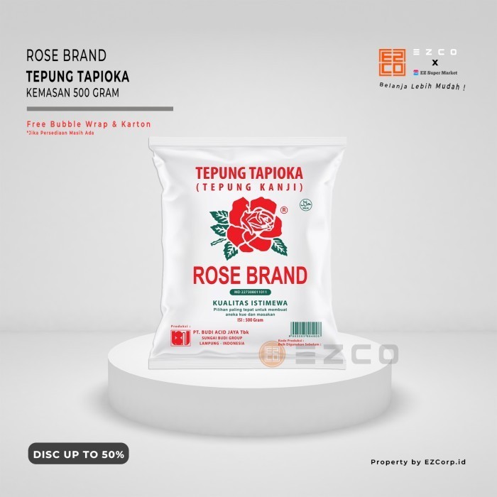 

ROSE BRAND TEPUNG TAPIOKA KEMASAN 500 GRAM