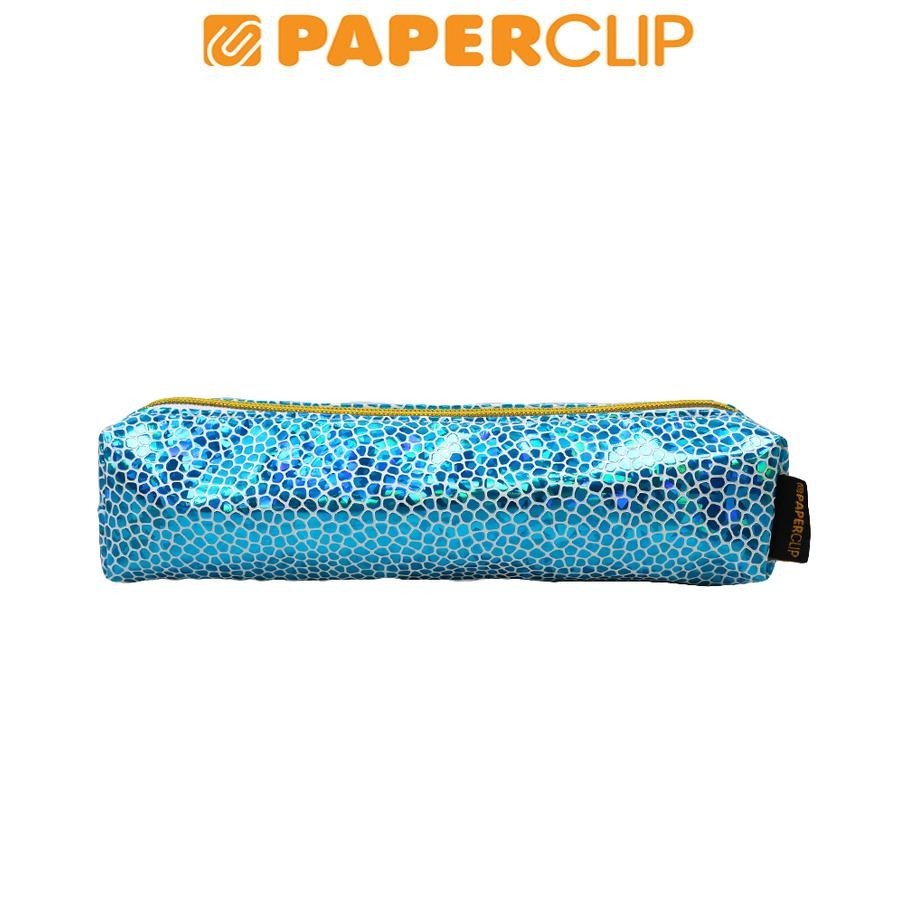 

TEMPAT PENSIL / PEN CASE KAIN PAPERCLIP PC1647 COLOR DOTS - BLUE