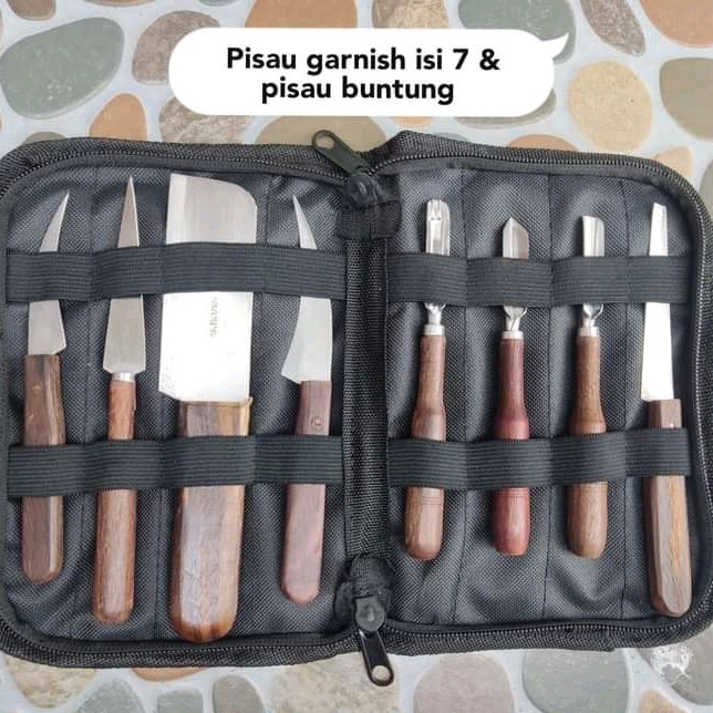

Promo pisau ukir buah/pisau garnish/pisau carving sama dompet
