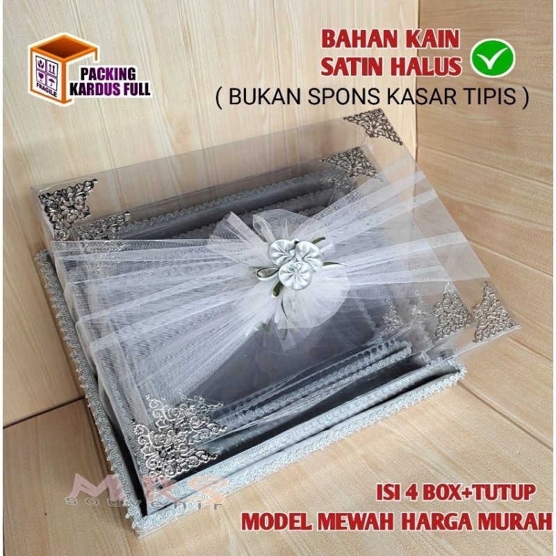 

PROMO SHOPEE!!! Kotak Seserahan Pernikahan Set Lengkap Isi 4 Box Hantaran Parcel Mika Unik Kekinian diskon gratis ongkir laris murah