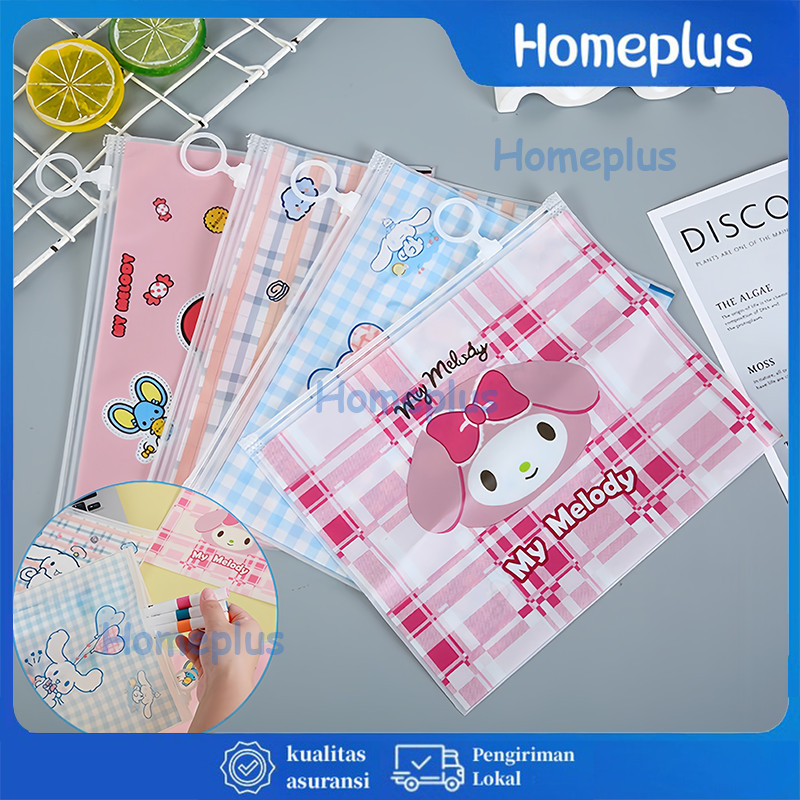 

Zipper Stationery Bag Multi Function/Tas Zipper Multifungsi Sanrio / Pouch Zipper Motif Sanrio