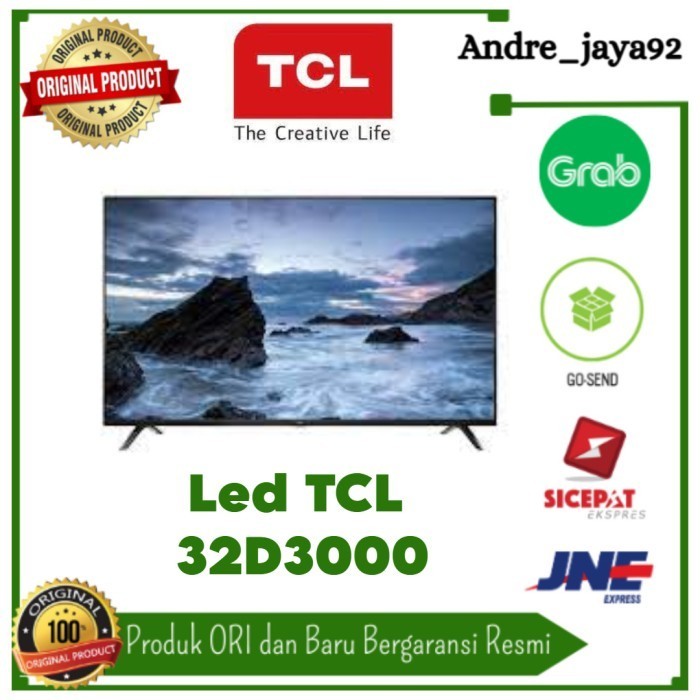 TCL LED TV 32D3000B LED TV 32 INCH HD READY DIGITAL