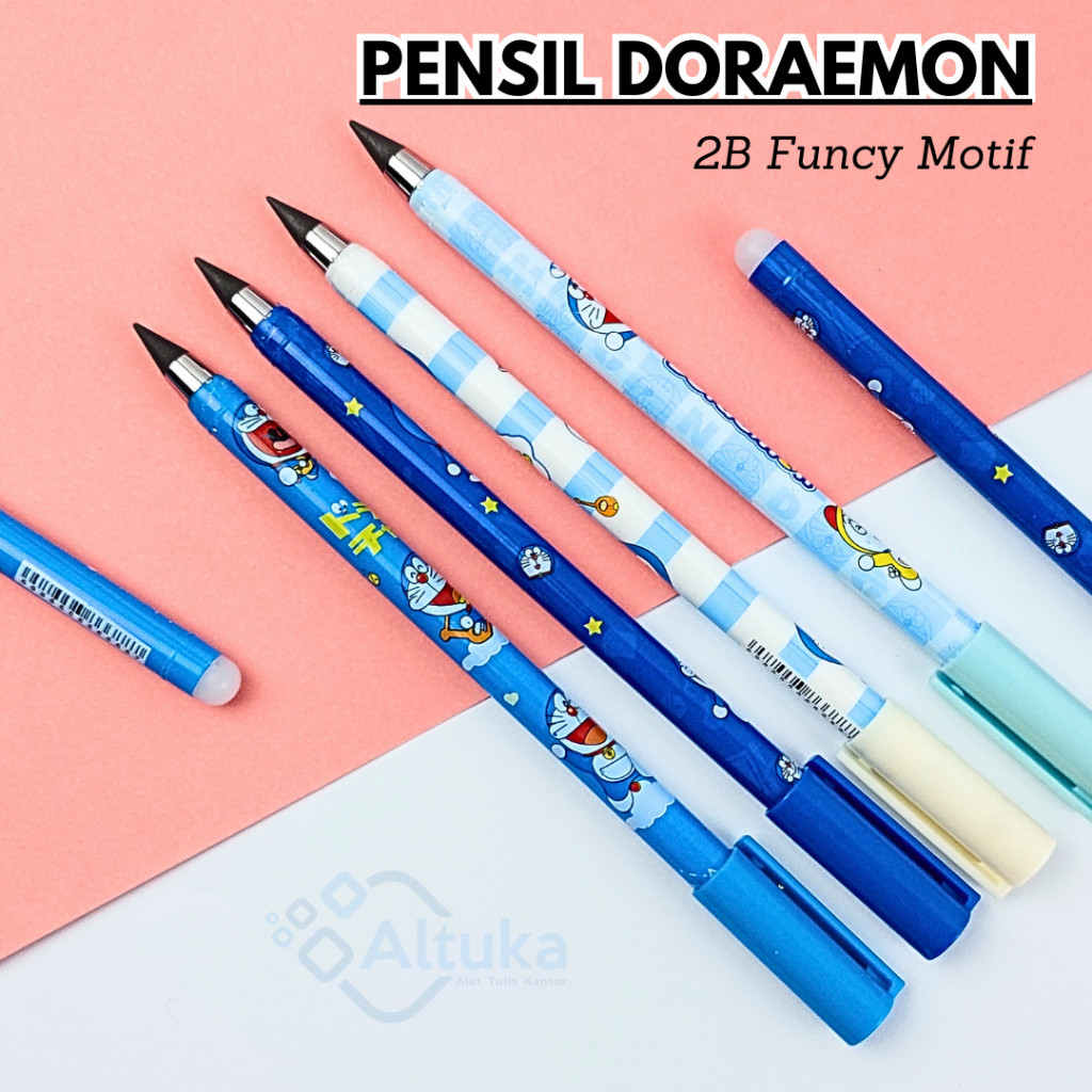 

(1 Pcs) 2B Pensil Funcy Motif Doraemon Murah