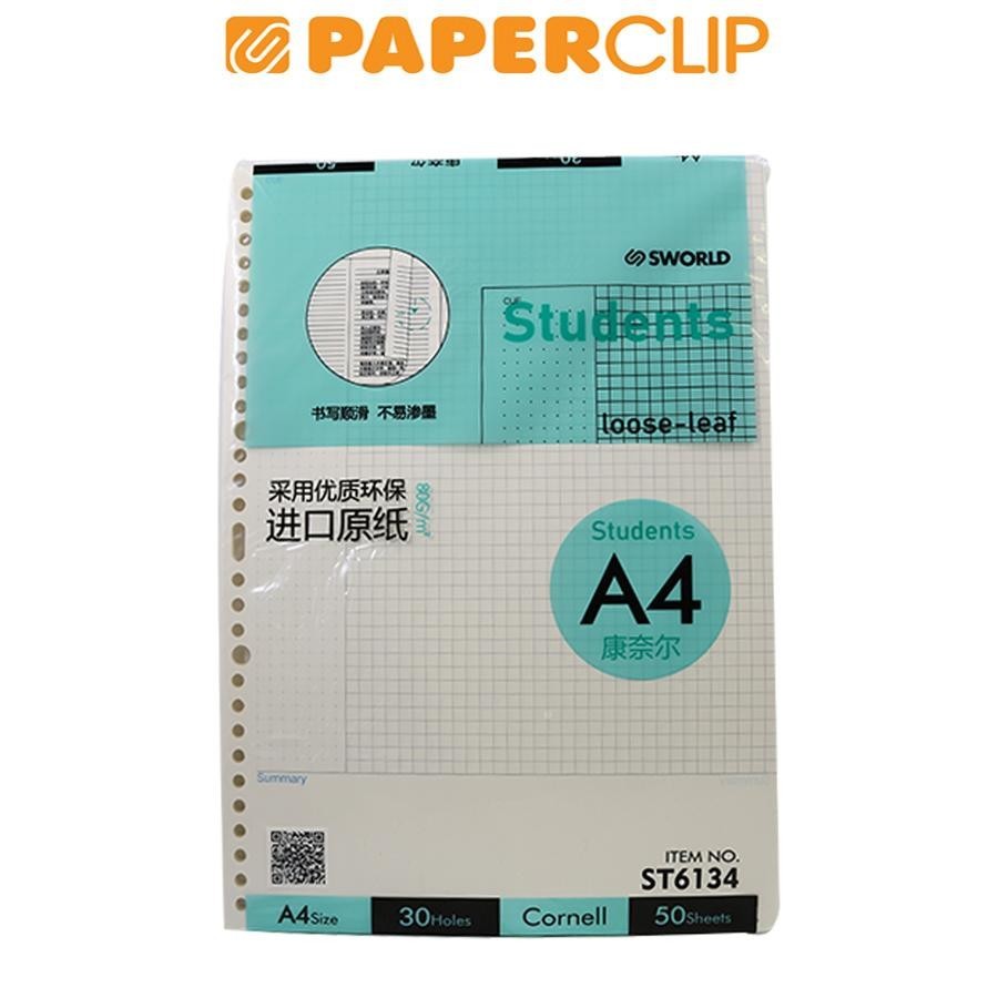 

LOOSE LEAF A4 SWORLD STUDENTS ST6134 30H 50P CORNELL