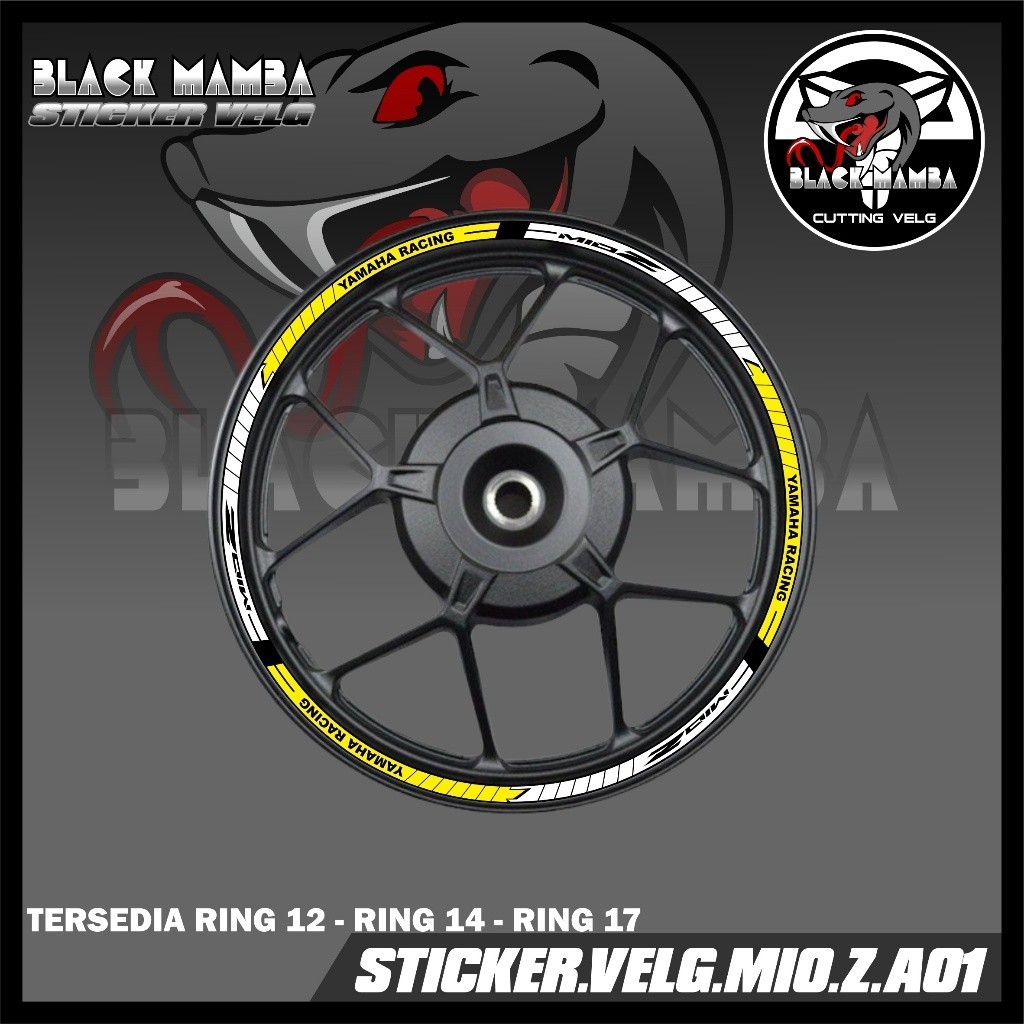 STICKER VELG MIO Z - STIKER LIS LIST VARIASI BAN/VELG YAMAHA MIO Z A01