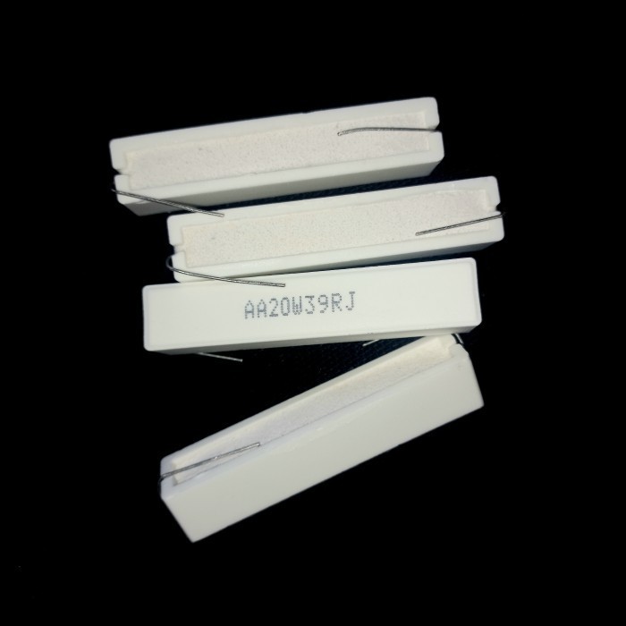

kapur 39ohm 39 ohm ORIGINAL R 39R 20w 20 watt Resistor balok kotak WAT F ori