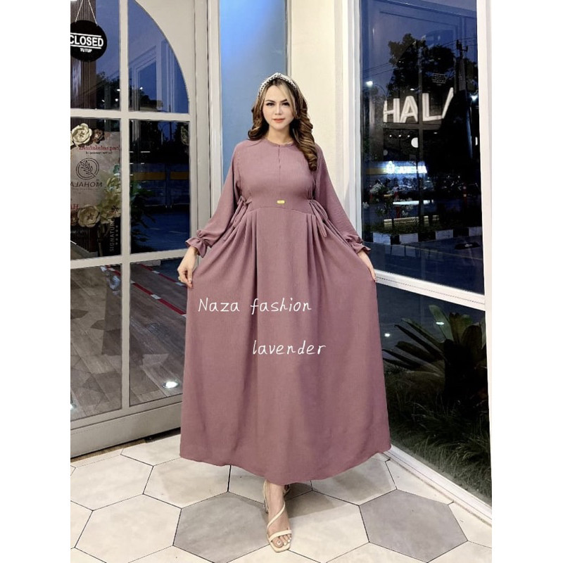 NIKITA DRESS Gamis Chibi tali cringkle airflow Premium Fashion muslim Promo Idul Adha